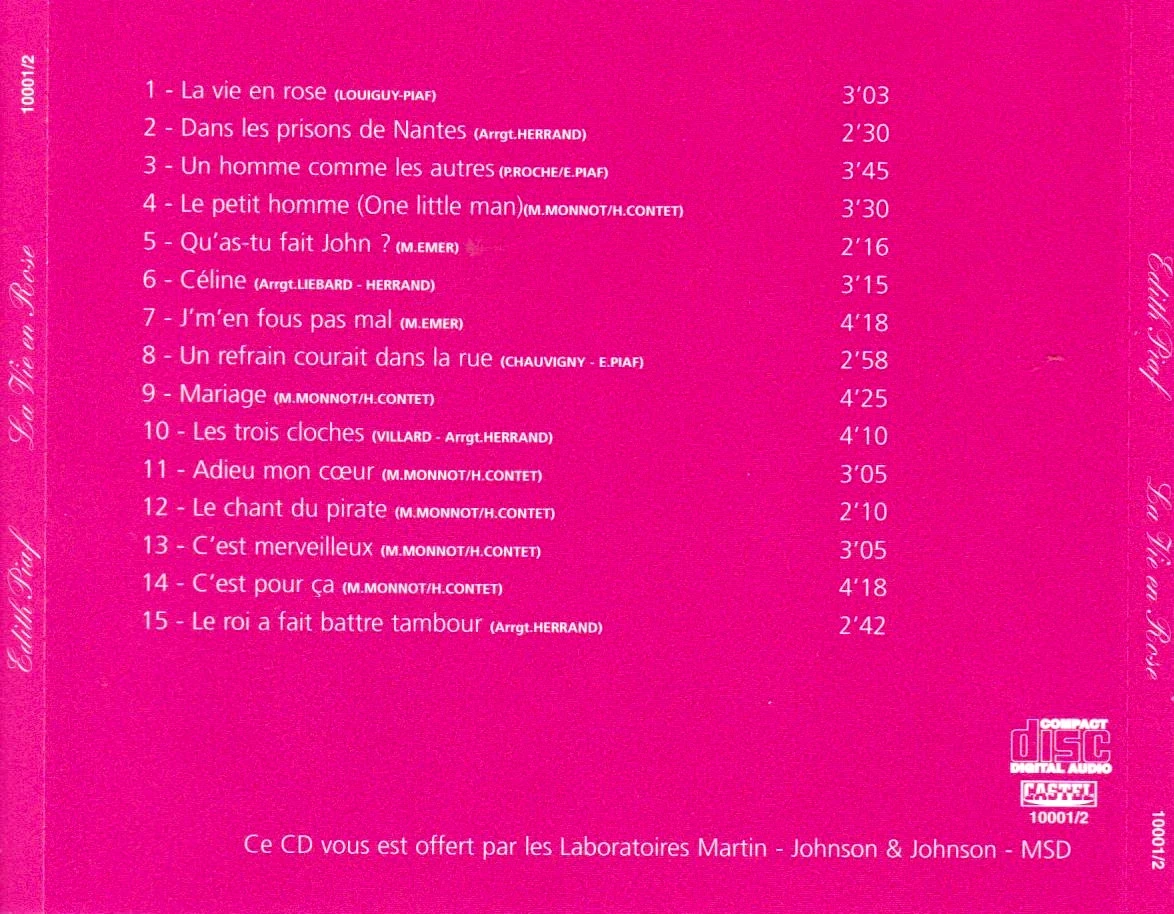 🎶 Uitzonderlijke set: Edith Piaf, 2 mythische cd's die je absoluut moet hebben! – photo 3